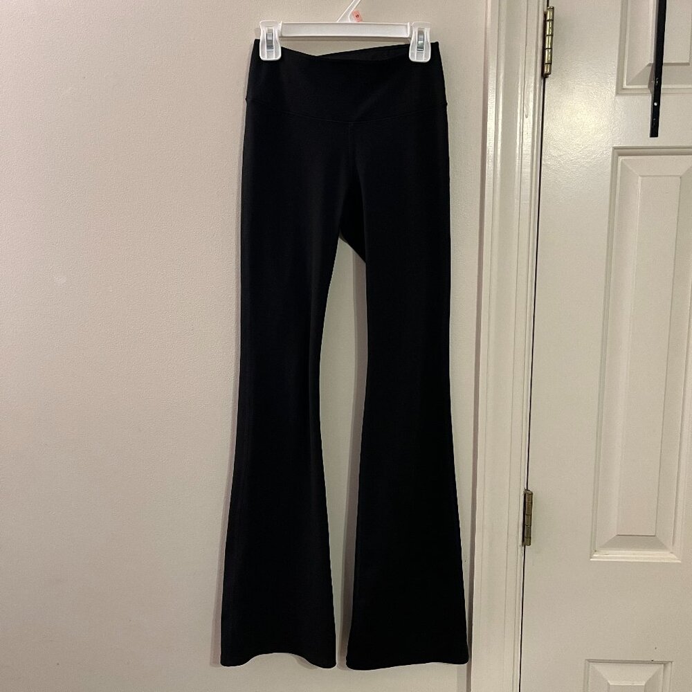 Uniqlo Soft Ribbed Flare Leggings, Black, Size S